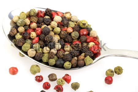 Kleurrijk peper hout achtergrond Rood witte Stockfoto © Fotaw