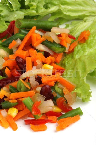 [[stock_photo]]: Congelés · mixte · légumes · pois · carottes · fèves