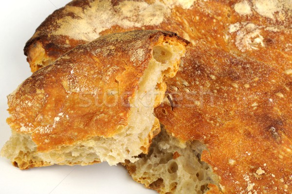 Brood stukken heerlijk eigengemaakt voedsel hout Stockfoto © Fotaw