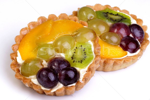 Stock photo: shortbread cake with fruit