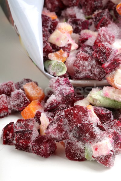 заморожены смешанный овощей красный здоровья пластина Сток-фото © Fotaw