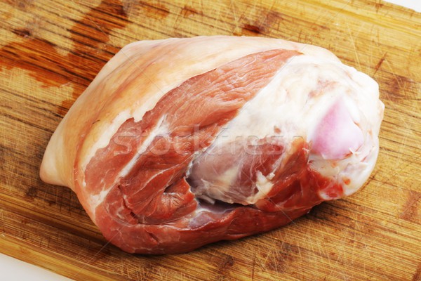 сырой мяса красный жира белый приготовления Сток-фото © Fotaw