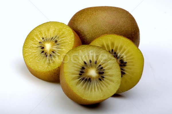 Kiwi vruchten geheel geïsoleerd witte Stockfoto © Fotaw