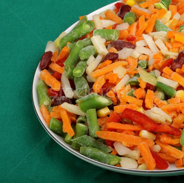 Bevroren groenten achtergrond ijs groene lunch Stockfoto © Fotaw