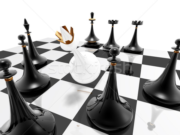 Jogo-Checkmate da xadrez foto de stock. Imagem de conquistar