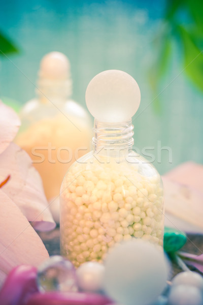 composition spa bathing salts natural flavors Stock photo © fotoaloja