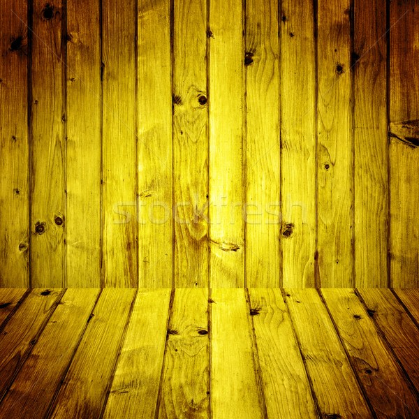 Interior room wooden walls floors Stock photo © fotoaloja