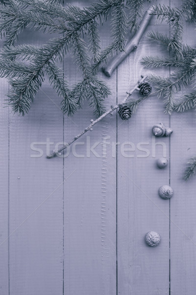 Christmas setting composition gifts forest Stock photo © fotoaloja