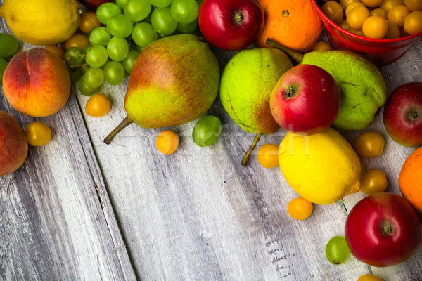 Fruits vintage bois automne alimentaire nature [[stock_photo]] © fotoaloja