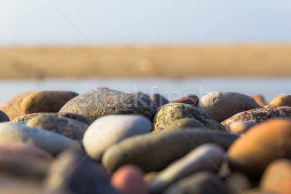 Baltic beach stones blue sky  Stock photo © fotoaloja