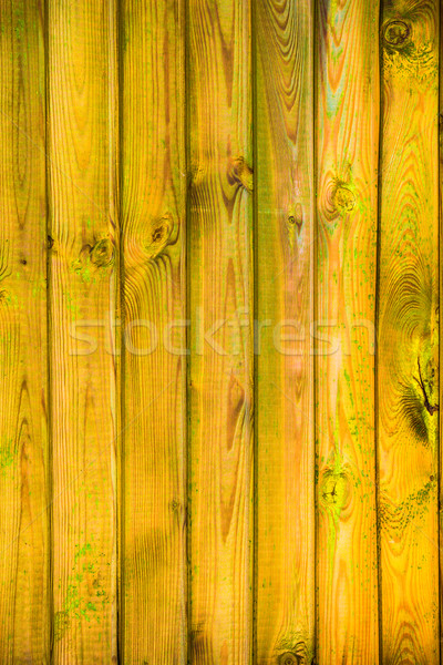 wall wooden planks covered paint primer Stock photo © fotoaloja