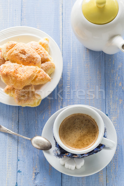 Tazza di caffè nero rosolare bianco brocca Foto d'archivio © fotoaloja