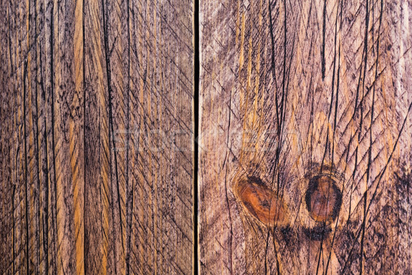 wall wooden planks painted brown Stock photo © fotoaloja