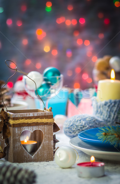 Noël noël table bord nouvelle année [[stock_photo]] © fotoaloja