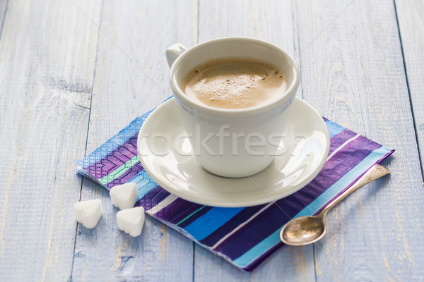 Xícara de café preto marrom branco copo Foto stock © fotoaloja