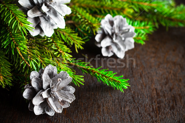 Christmas tree spruce pine wooden Stock photo © fotoaloja
