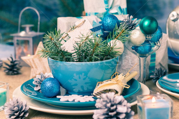 Noël noël table bord décorations [[stock_photo]] © fotoaloja