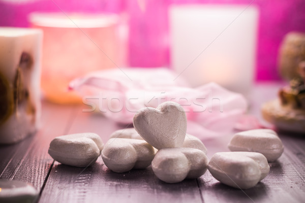 Spa valentijnsdag hart liefde lichaam spa Stockfoto © fotoaloja