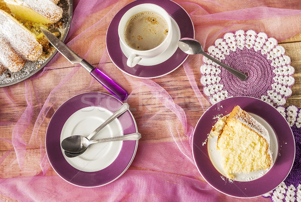 Kek gıda şekerleme tatlı Stok fotoğraf © fotoaloja