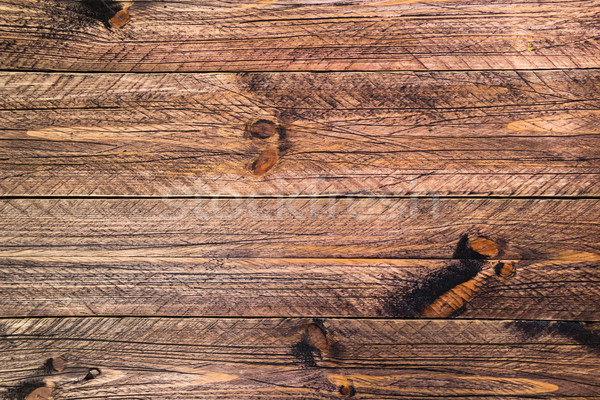 wall wooden planks painted brown Stock photo © fotoaloja