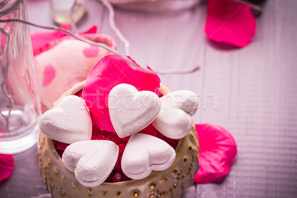 Spa valentijnsdag hart liefde lichaam spa Stockfoto © fotoaloja