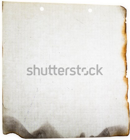 charred old paper card grunge Stock photo © fotoaloja