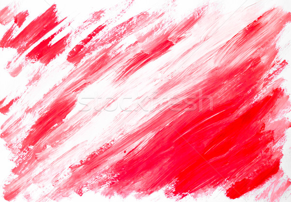 Abstract red white background painted watercolor Stock photo © fotoaloja