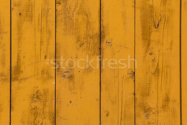 wall wooden planks painted yellow Stock photo © fotoaloja
