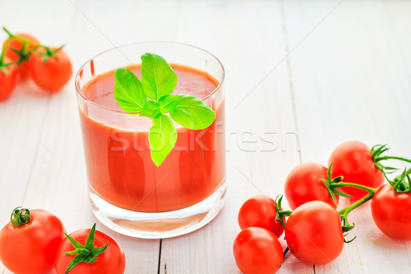 Taze domates suyu ahşap gıda Retro sebze Stok fotoğraf © fotoaloja