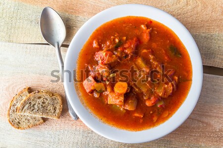 Ragoût courgettes légumes viande alimentaire repas [[stock_photo]] © fotoaloja