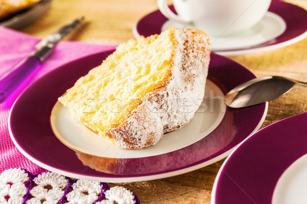 Cake baking food dough sweets dessert coffee Stock photo © fotoaloja