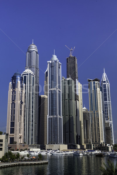 élevé luxe bâtiment gratte-ciel bleu ville [[stock_photo]] © fotoduki