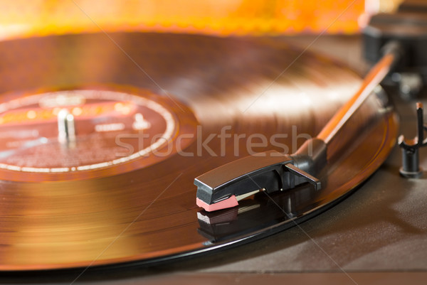 Vintage platenspeler draaitafel record spelen disco Stockfoto © fotoedu