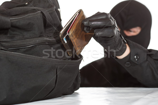 Ladro rubare portafoglio bag bianco uomo Foto d'archivio © fotoedu