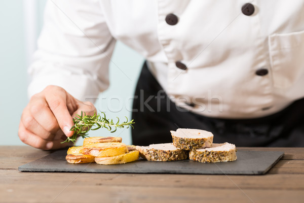 Chef cooking Stock photo © fotoedu