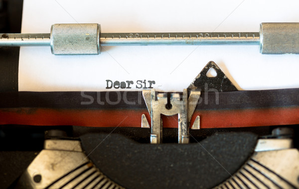 Vintage typewriter with a text Stock photo © fotoedu