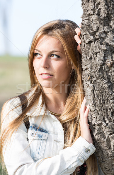 Closeup of a woman Stock photo © fotoedu