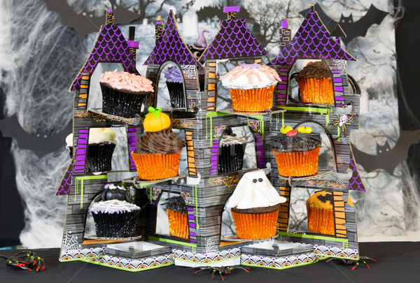 Stockfoto: Halloween · huis · voedsel · partij