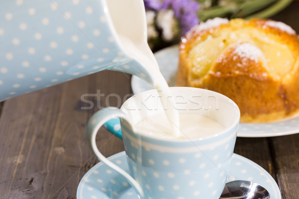 Colazione latte fatto in casa alimentare bar Foto d'archivio © fotoedu