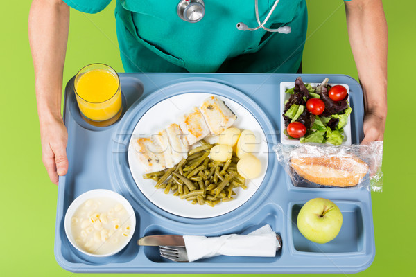 Meal tray of a hospital Stock photo © fotoedu
