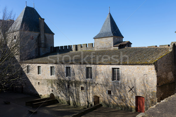 Fortress walls in Carcassonne France Stock photo © fotoedu