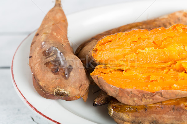 Dulce patatas temporada jugoso delicioso Foto stock © fotoedu