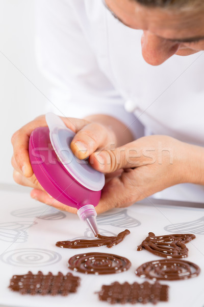 Chef making figures Stock photo © fotoedu