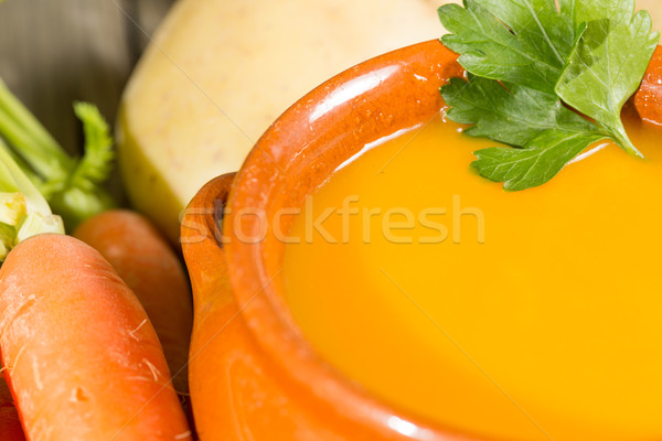 Carote crema naturale ingredienti alimentare Foto d'archivio © fotoedu