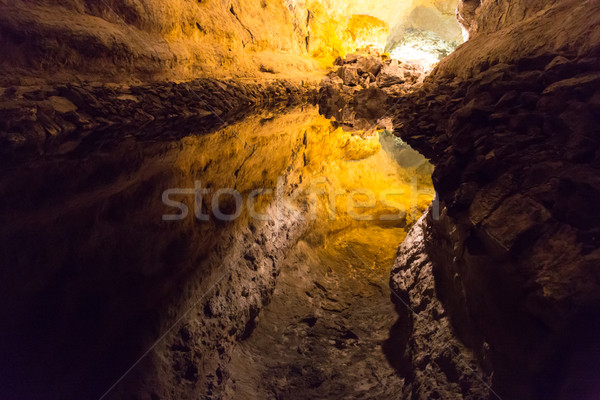 Cueva canario asombroso lava tubo Foto stock © fotoedu