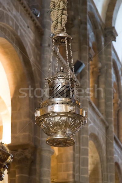 Cathedral of Santiago botafumeiro closeup Stock photo © fotoedu