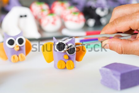 Stock photo: Pastry chef in the kitchen