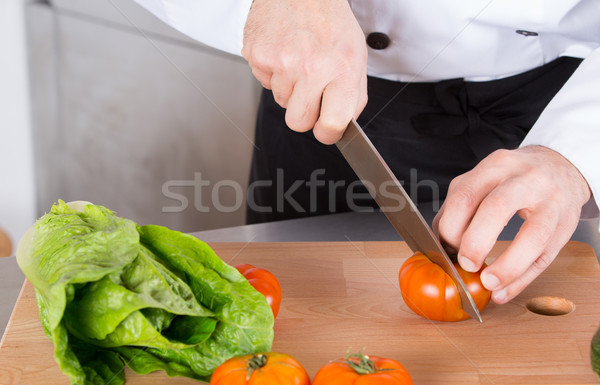 Сток-фото: повар · овощей · томатный