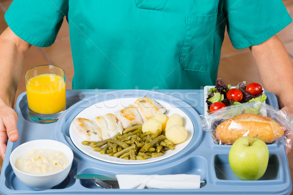 Stock photo: Meal tray of a hospital