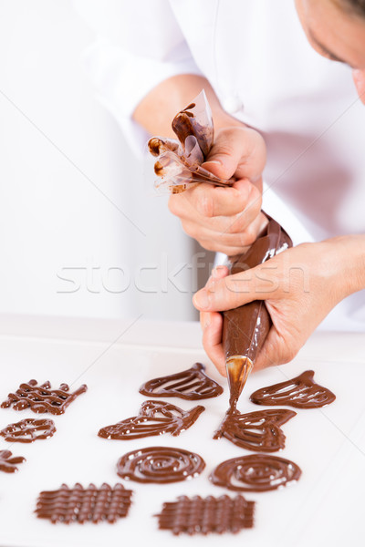 Chef making figures Stock photo © fotoedu